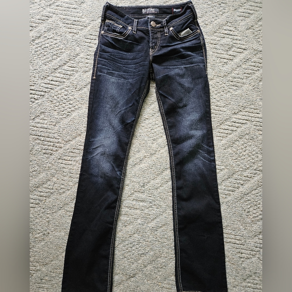 Womens silver jeans size W26/L35